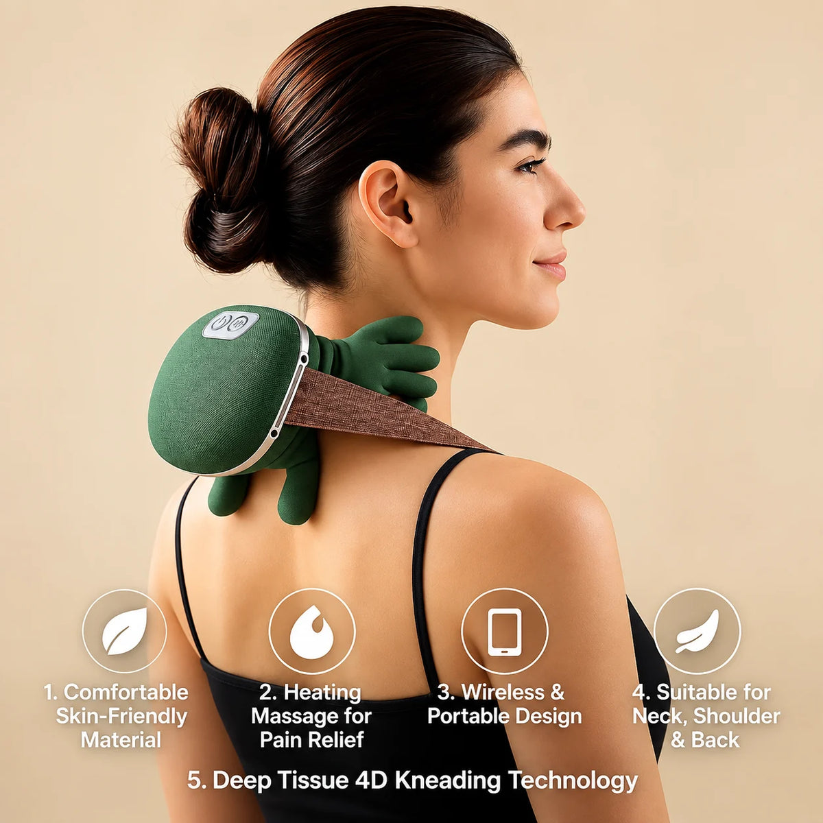 Jabon Homes Heated Neck & Shoulder Massager