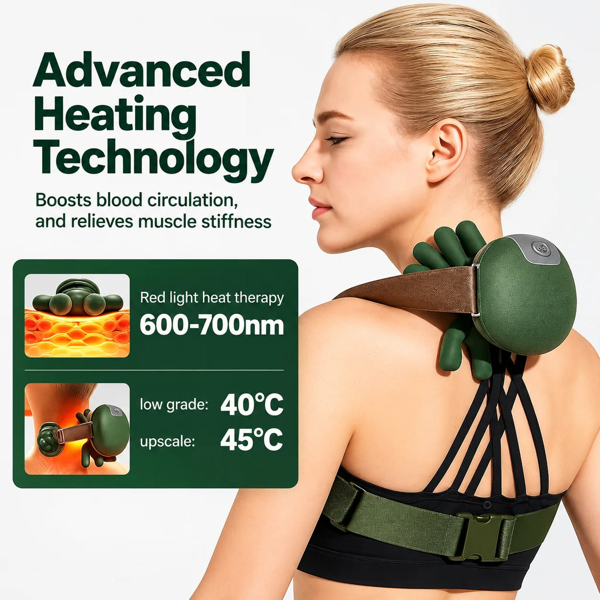 Jabon Homes Heated Neck & Shoulder Massager