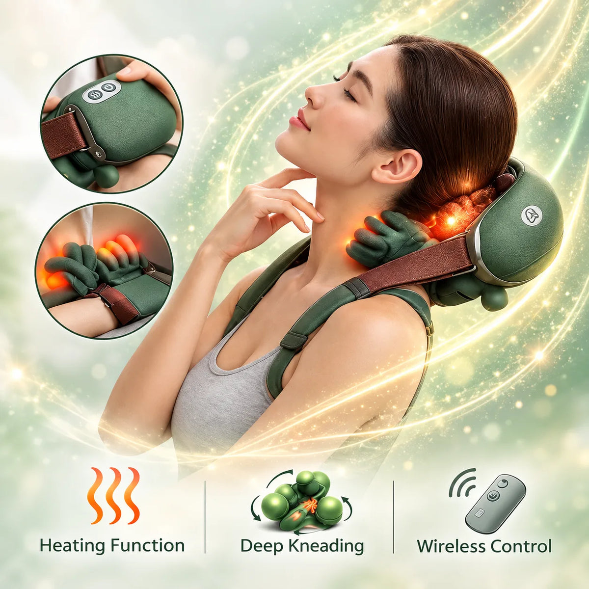 Jabon Homes Heated Neck & Shoulder Massager